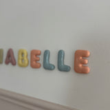 Mini clay wall letters