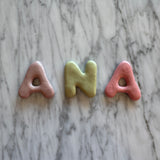 Mini clay wall letters