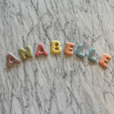 Mini clay wall letters