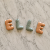 Mini clay wall letters