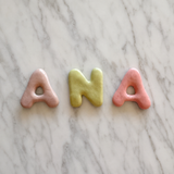 Mini clay wall letters
