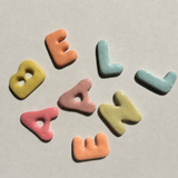 Mini clay wall letters